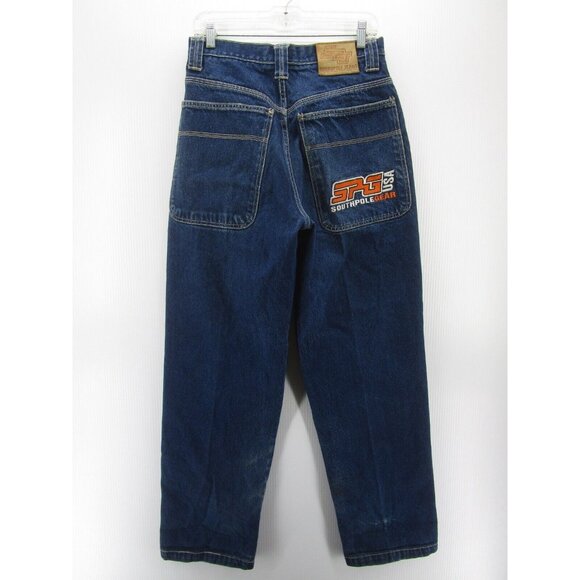 VINTAGE Southpole Jeans 31 Hip Hop Gear Loose Baggy Denim Y2K 31X32 * - Picture 2 of 12